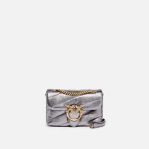 Borsa a tracolla Baby Love Bag Puff in nappa laminata