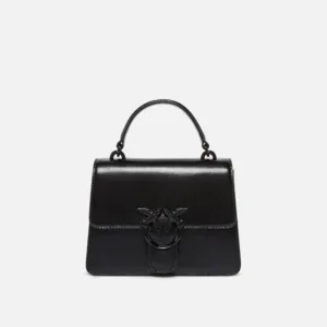 Borsa a mano piccola Mini Love Bag One Top Handle Light in pelle shiny