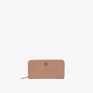 Portafoglio zip-around in pelle