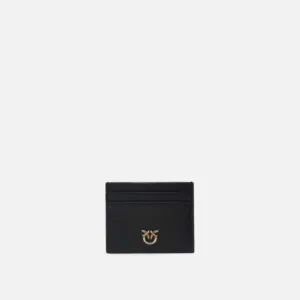 Portacarte in pelle con logo Love Birds