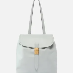 Zaino medio Saddle Backpack in pelle con anelli logati