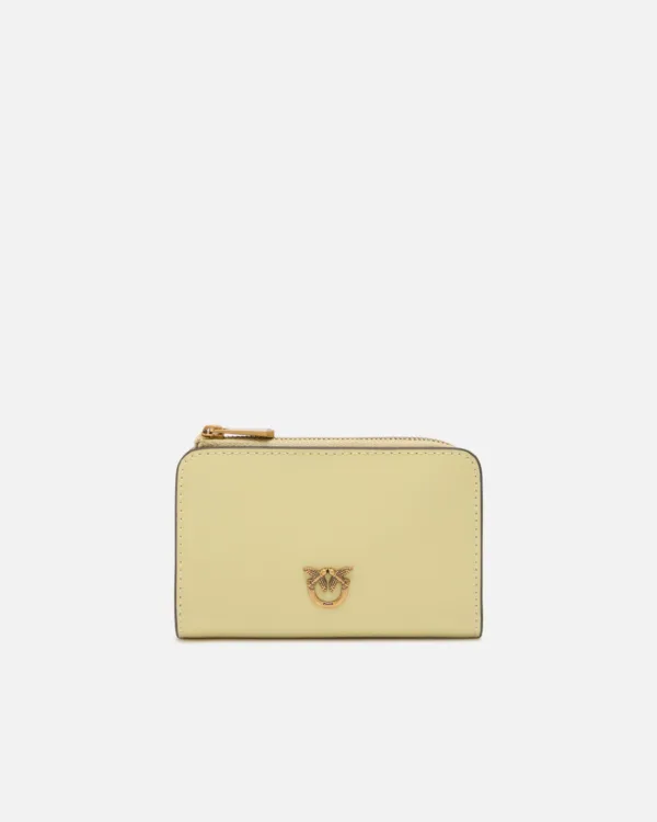 Portafoglio mini in pelle con Love Birds