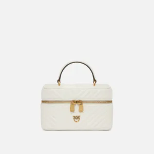 Beauty case a tracolla piccolo in nappa chevron