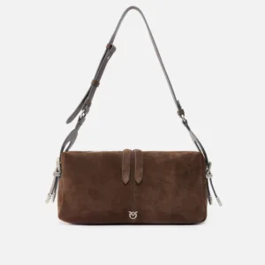 Borsa a spalla media Keeper Bag in suede