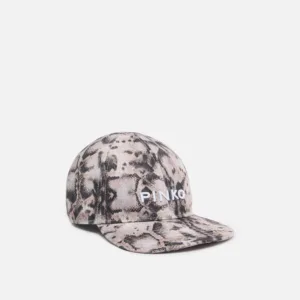 Cappellino con visiera e stampa snake