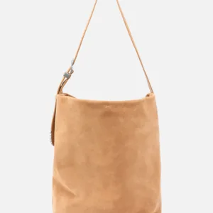 Borsa a tracolla grande Bucket Big in suede