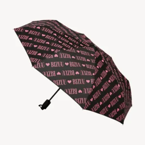 Parasol w autorski print z logo LONDYN czarny