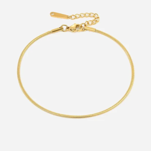 Shanileigh | Różowa Cavigliera w Złocie 18K