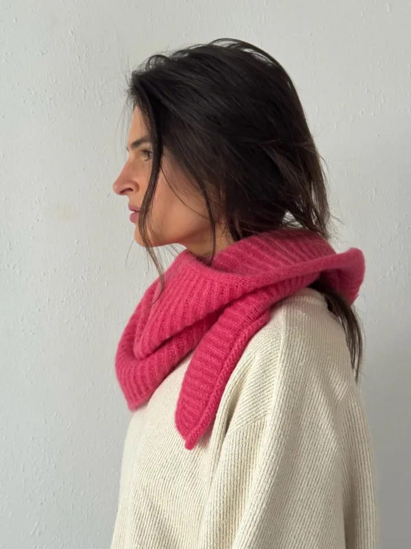 BANDANA WEŁNIANA KOI PINK