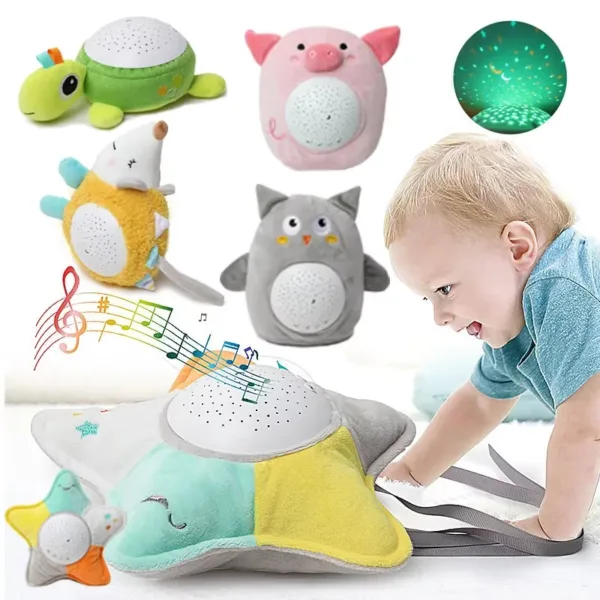 StarPlush – Miękki i uspokajający – przytulanka z lampką nocną